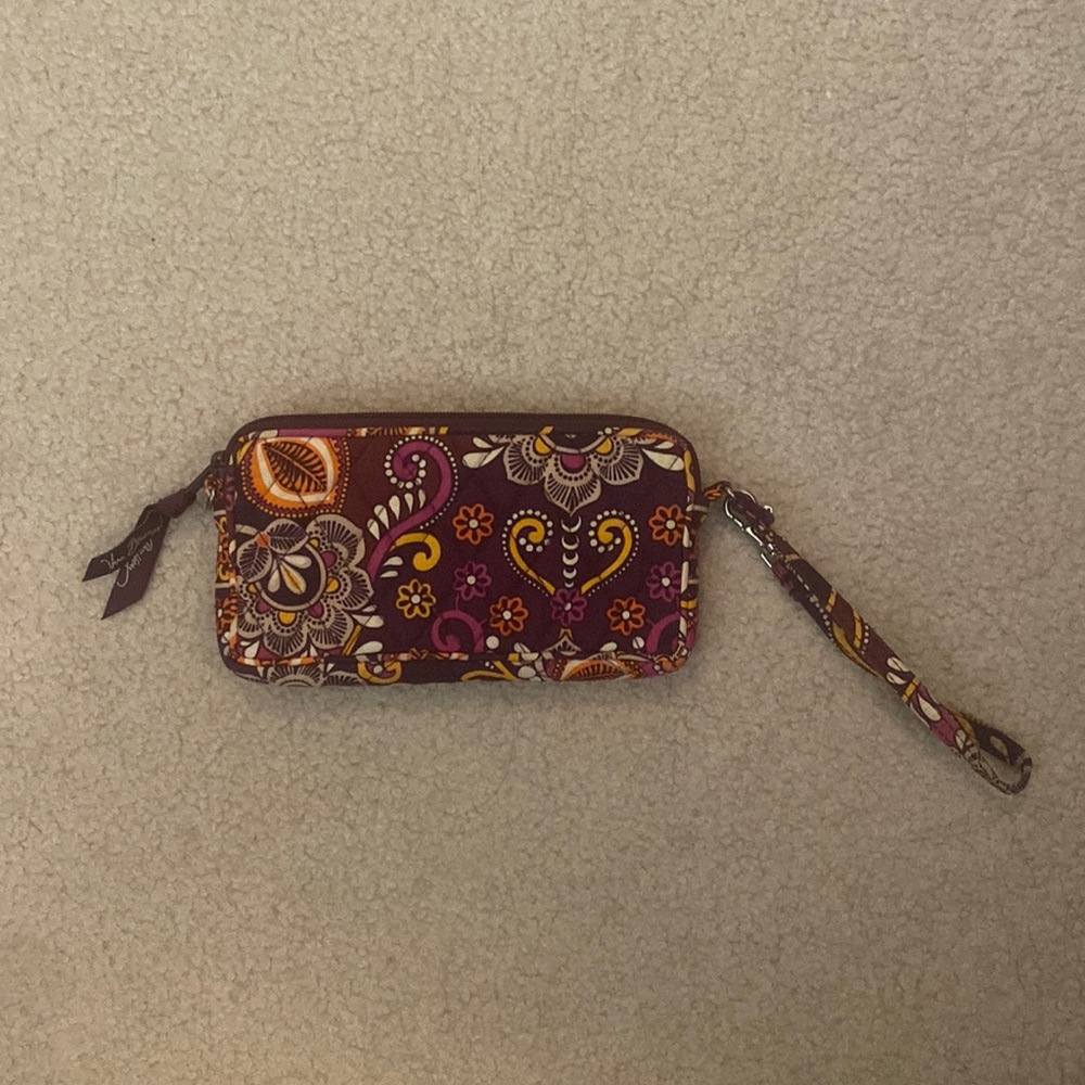 Purple Vera Bradley Wristlet